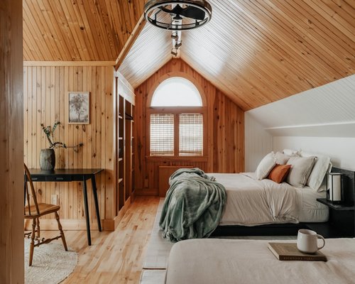 A cozy bedroom setting emphasizing rest and offline time